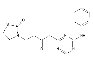 3-[4-(4-anilino-s-triazin-2-yl)-3-keto-butyl]thiazolidin-2-one