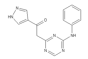 2-(4-anilino-s-triazin-2-yl)-1-(1H-pyrazol-4-yl)ethanone