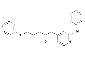 1-(4-anilino-s-triazin-2-yl)-5-phenoxy-pentan-2-one