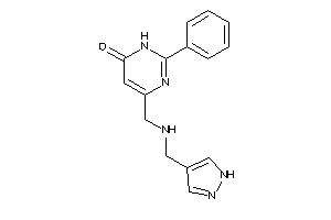 2-phenyl-4-[(1H-pyrazol-4-ylmethylamino)methyl]-1H-pyrimidin-6-one