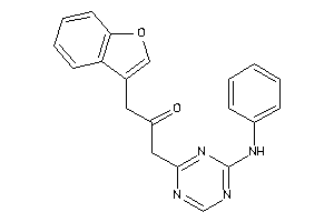 1-(4-anilino-s-triazin-2-yl)-3-(benzofuran-3-yl)acetone