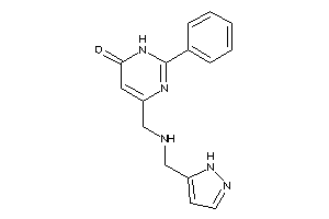 2-phenyl-4-[(1H-pyrazol-5-ylmethylamino)methyl]-1H-pyrimidin-6-one