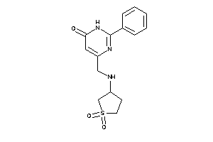 4-[[(1,1-diketothiolan-3-yl)amino]methyl]-2-phenyl-1H-pyrimidin-6-one