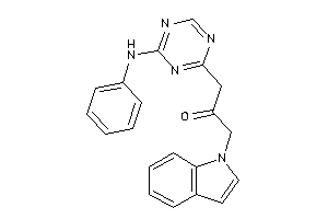 1-(4-anilino-s-triazin-2-yl)-3-indol-1-yl-acetone