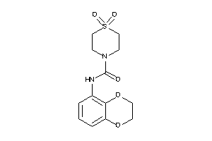 N-(2,3-dihydro-1,4-benzodioxin-5-yl)-1,1-diketo-1,4-thiazinane-4-carboxamide