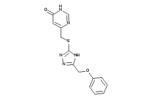 4-[[[5-(phenoxymethyl)-4H-1,2,4-triazol-3-yl]thio]methyl]-1H-pyrimidin-6-one