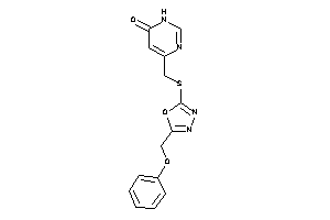 4-[[[5-(phenoxymethyl)-1,3,4-oxadiazol-2-yl]thio]methyl]-1H-pyrimidin-6-one