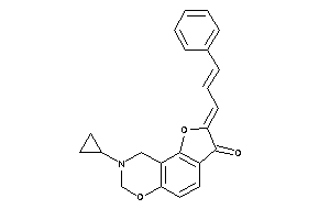 2-cinnamylidene-8-cyclopropyl-7,9-dihydrofuro[2,3-f][1,3]benzoxazin-3-one