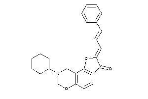 2-cinnamylidene-8-cyclohexyl-7,9-dihydrofuro[2,3-f][1,3]benzoxazin-3-one