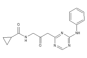 N-[3-(4-anilino-s-triazin-2-yl)-2-keto-propyl]cyclopropanecarboxamide