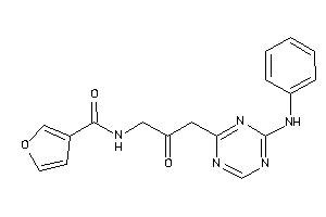 N-[3-(4-anilino-s-triazin-2-yl)-2-keto-propyl]-3-furamide