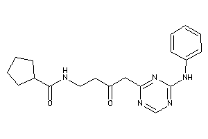 N-[4-(4-anilino-s-triazin-2-yl)-3-keto-butyl]cyclopentanecarboxamide