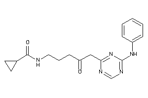 N-[5-(4-anilino-s-triazin-2-yl)-4-keto-pentyl]cyclopropanecarboxamide