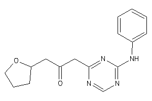 1-(4-anilino-s-triazin-2-yl)-3-(tetrahydrofuryl)acetone