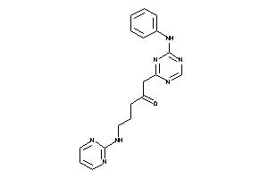 1-(4-anilino-s-triazin-2-yl)-5-(2-pyrimidylamino)pentan-2-one