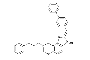 2-(4-phenylbenzylidene)-8-(3-phenylpropyl)-7,9-dihydrofuro[2,3-f][1,3]benzoxazin-3-one
