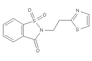 1,1-diketo-2-(2-thiazol-2-ylethyl)-1,2-benzothiazol-3-one