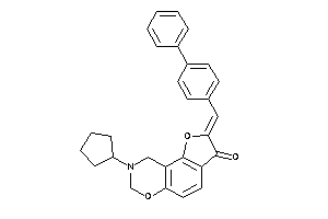 8-cyclopentyl-2-(4-phenylbenzylidene)-7,9-dihydrofuro[2,3-f][1,3]benzoxazin-3-one