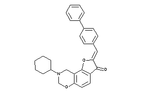Image of 8-cyclohexyl-2-(4-phenylbenzylidene)-7,9-dihydrofuro[2,3-f][1,3]benzoxazin-3-one