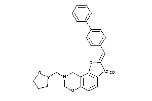 2-(4-phenylbenzylidene)-8-(tetrahydrofurfuryl)-7,9-dihydrofuro[2,3-f][1,3]benzoxazin-3-one