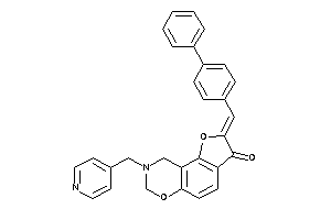 2-(4-phenylbenzylidene)-8-(4-pyridylmethyl)-7,9-dihydrofuro[2,3-f][1,3]benzoxazin-3-one