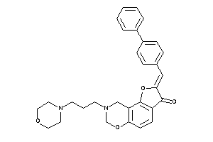 8-(3-morpholinopropyl)-2-(4-phenylbenzylidene)-7,9-dihydrofuro[2,3-f][1,3]benzoxazin-3-one