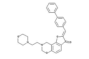 8-(2-morpholinoethyl)-2-(4-phenylbenzylidene)-7,9-dihydrofuro[2,3-f][1,3]benzoxazin-3-one