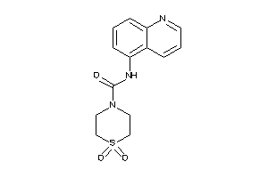 1,1-diketo-N-(5-quinolyl)-1,4-thiazinane-4-carboxamide