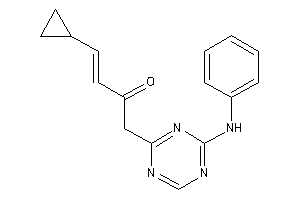 1-(4-anilino-s-triazin-2-yl)-4-cyclopropyl-but-3-en-2-one