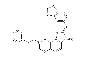 8-phenethyl-2-piperonylidene-7,9-dihydrofuro[2,3-f][1,3]benzoxazin-3-one
