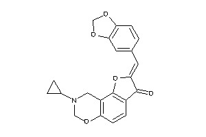 8-cyclopropyl-2-piperonylidene-7,9-dihydrofuro[2,3-f][1,3]benzoxazin-3-one