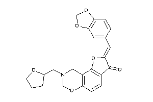 2-piperonylidene-8-(tetrahydrofurfuryl)-7,9-dihydrofuro[2,3-f][1,3]benzoxazin-3-one