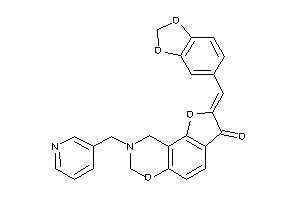 2-piperonylidene-8-(3-pyridylmethyl)-7,9-dihydrofuro[2,3-f][1,3]benzoxazin-3-one