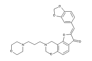 8-(3-morpholinopropyl)-2-piperonylidene-7,9-dihydrofuro[2,3-f][1,3]benzoxazin-3-one