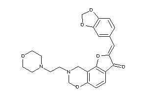 8-(2-morpholinoethyl)-2-piperonylidene-7,9-dihydrofuro[2,3-f][1,3]benzoxazin-3-one