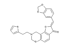 Image of 2-piperonylidene-8-[2-(2-thienyl)ethyl]-7,9-dihydrofuro[2,3-f][1,3]benzoxazin-3-one