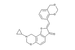 2-(4H-1,3-benzodioxin-8-ylmethylene)-8-cyclopropyl-7,9-dihydrofuro[2,3-f][1,3]benzoxazin-3-one