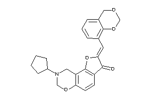 2-(4H-1,3-benzodioxin-8-ylmethylene)-8-cyclopentyl-7,9-dihydrofuro[2,3-f][1,3]benzoxazin-3-one