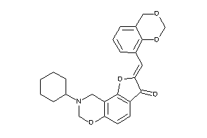 Image of 2-(4H-1,3-benzodioxin-8-ylmethylene)-8-cyclohexyl-7,9-dihydrofuro[2,3-f][1,3]benzoxazin-3-one