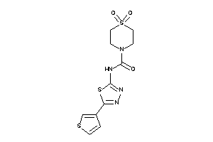 1,1-diketo-N-[5-(3-thienyl)-1,3,4-thiadiazol-2-yl]-1,4-thiazinane-4-carboxamide