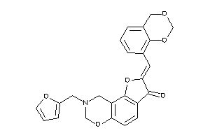 2-(4H-1,3-benzodioxin-8-ylmethylene)-8-(2-furfuryl)-7,9-dihydrofuro[2,3-f][1,3]benzoxazin-3-one