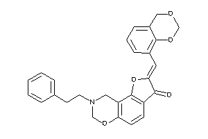 2-(4H-1,3-benzodioxin-8-ylmethylene)-8-phenethyl-7,9-dihydrofuro[2,3-f][1,3]benzoxazin-3-one