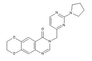 3-[(2-pyrrolidinopyrimidin-4-yl)methyl]-7,8-dihydro-[1,4]dioxino[2,3-g]quinazolin-4-one