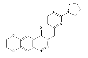 3-[(2-pyrrolidinopyrimidin-4-yl)methyl]-7,8-dihydro-[1,4]dioxino[2,3-g][1,2,3]benzotriazin-4-one