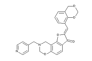 2-(4H-1,3-benzodioxin-8-ylmethylene)-8-(4-pyridylmethyl)-7,9-dihydrofuro[2,3-f][1,3]benzoxazin-3-one