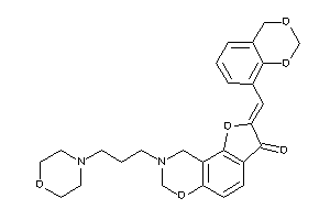 2-(4H-1,3-benzodioxin-8-ylmethylene)-8-(3-morpholinopropyl)-7,9-dihydrofuro[2,3-f][1,3]benzoxazin-3-one