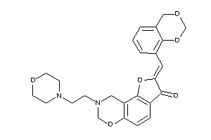 2-(4H-1,3-benzodioxin-8-ylmethylene)-8-(2-morpholinoethyl)-7,9-dihydrofuro[2,3-f][1,3]benzoxazin-3-one