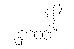 2-(4H-1,3-benzodioxin-8-ylmethylene)-8-piperonyl-7,9-dihydrofuro[2,3-f][1,3]benzoxazin-3-one