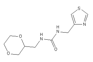 Image of 1-(1,4-dioxan-2-ylmethyl)-3-(thiazol-4-ylmethyl)urea