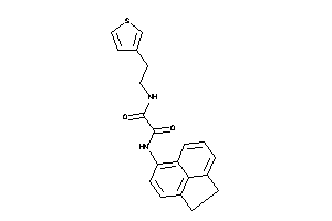 N'-acenaphthen-5-yl-N-[2-(3-thienyl)ethyl]oxamide